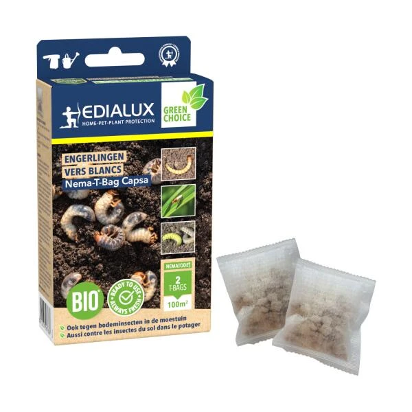 EDIALUX Nematoden Tegen Engerlingen NEMA T-BAG CAPSA 100 M² 4 EDIALUX Nematoden Tegen Engerlingen NEMA T-BAG CAPSA 100 M² - Afbeelding 2