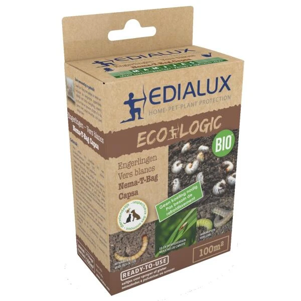 EDIALUX Nematoden Tegen Engerlingen NEMA T-BAG CAPSA 100 M² 3 EDIALUX Nematoden Tegen Engerlingen NEMA T-BAG CAPSA 100 M²