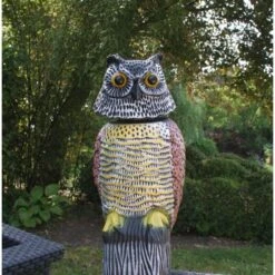 Roterende Uil Gele Borst - Vogelverschrikker -Plant Zorg Winkel vogelverschrikker uil geel 1496069044 3 600